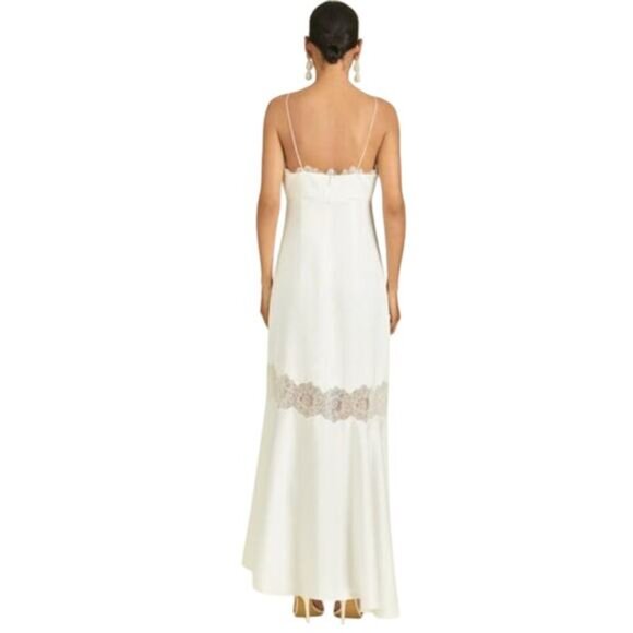 NWT SACHIN + BABI Dress Evening Gown Candace Lace Cream Ivory Hi Low 10 - Picture 4 of 12